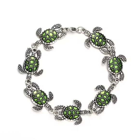 Sea Turtle Charm Bracelet - Picture 1 of 6